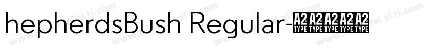 hepherdsBush Regular字体转换